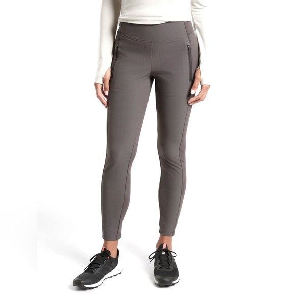Athleta Pants - Athleta Headlands Hybrid Tight Leggings, Fog Grey, Size 8, NWT